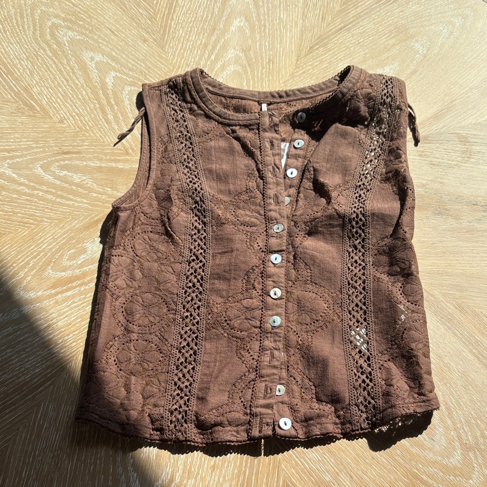NWT Free People brown top